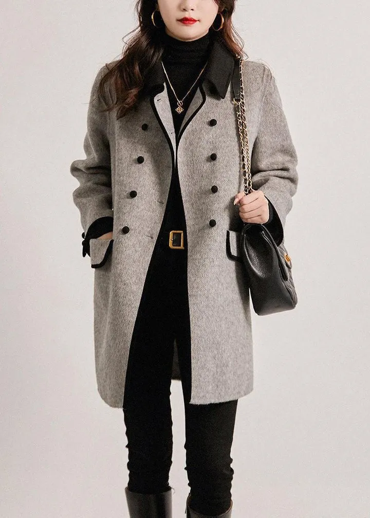 Adira | Double-Breasted Wool Coat - Tailored Fit, Soft Wool Blend, Versatile Design for Formal & Casual Wear