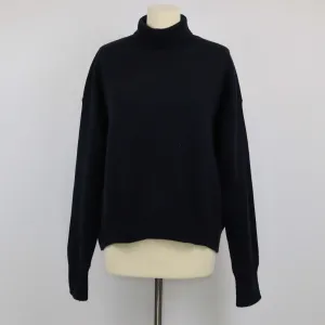 Celine Navy Blue Knitted Turtleneck Sweater