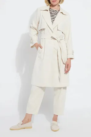 Cordelia Cotton Trench Coat- Oat