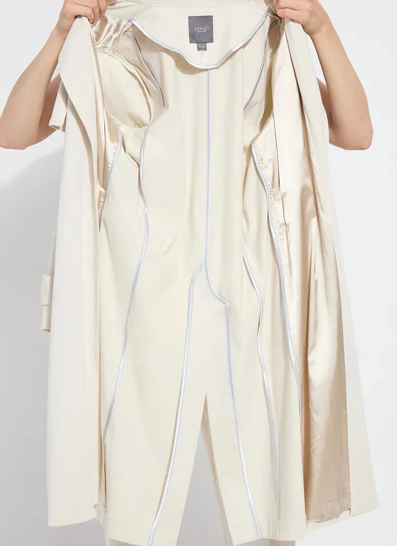 Cordelia Cotton Trench Coat- Oat