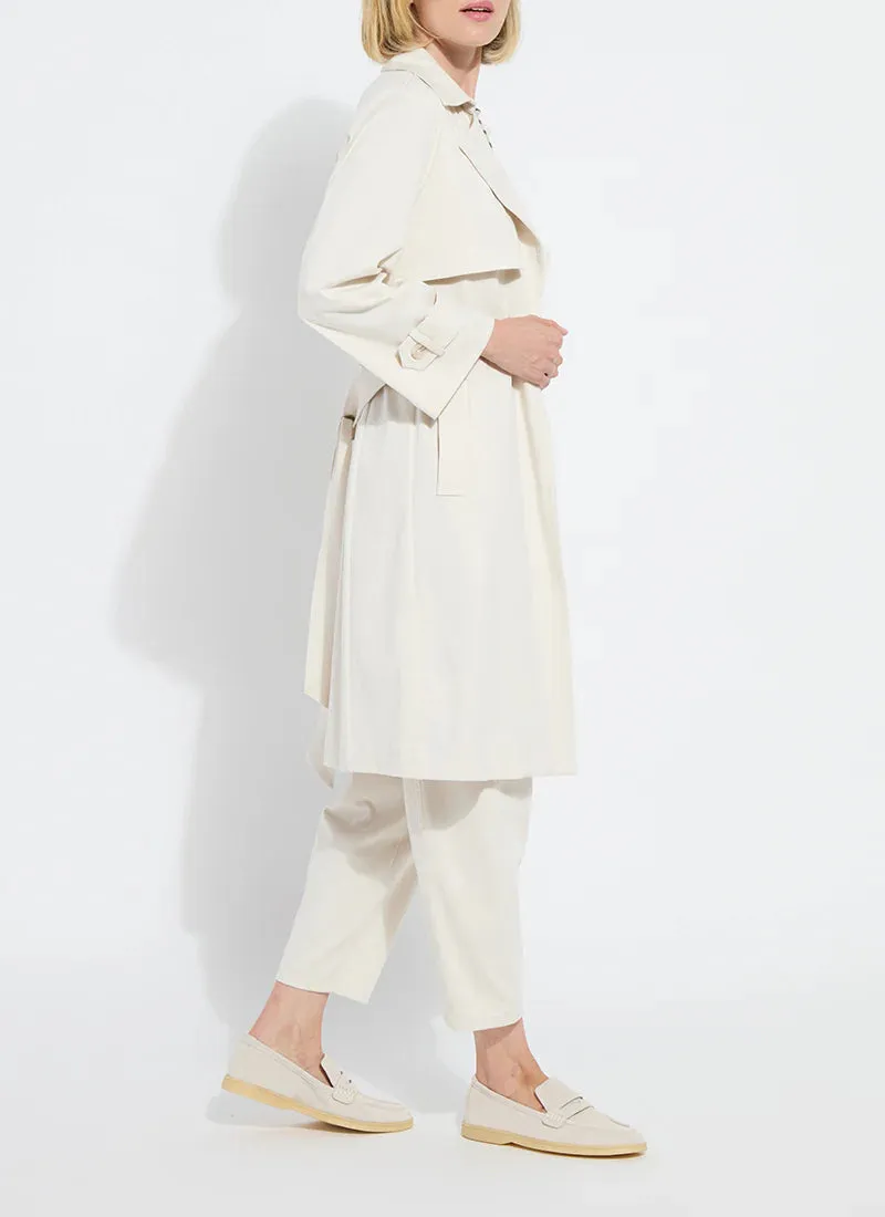 Cordelia Cotton Trench Coat- Oat