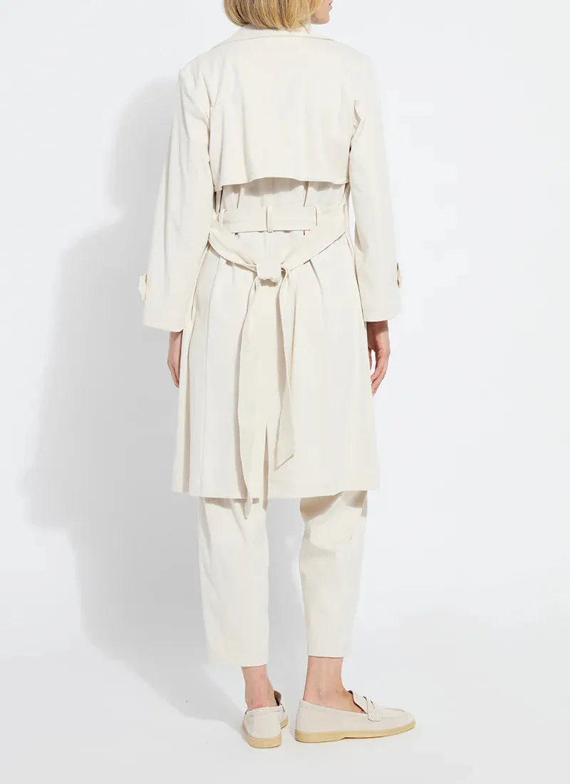 Cordelia Cotton Trench Coat- Oat