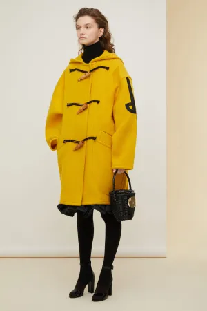 Duffle coat in eco-friendly wool and cashmere
