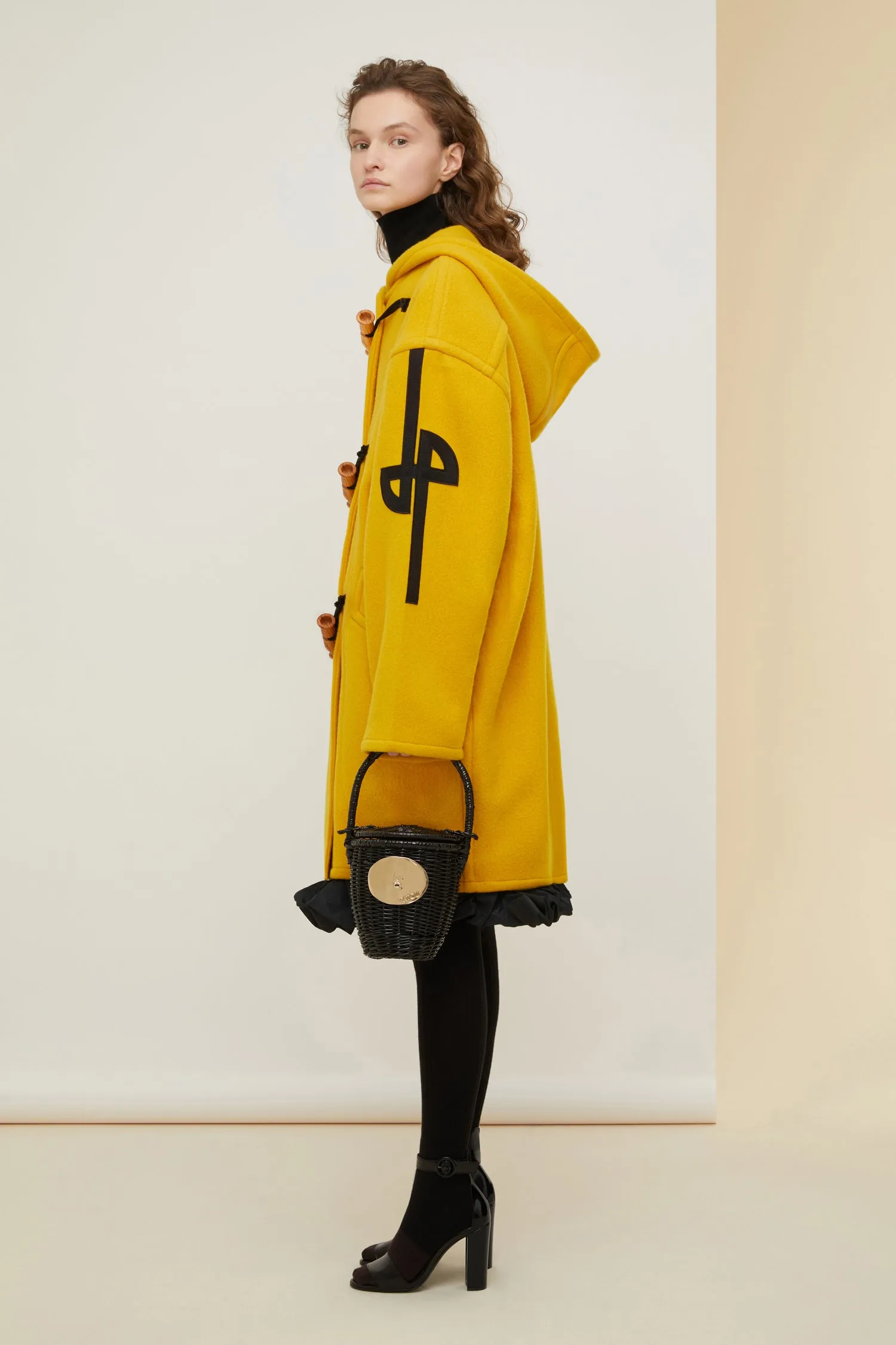 Duffle coat in eco-friendly wool and cashmere