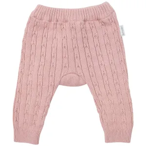Fine Cable Knit Legging Pink