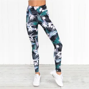 High Waist Floral Yoga Leggings