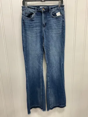 Jeans Flared By Flying Monkey In Blue Denim, Size:8