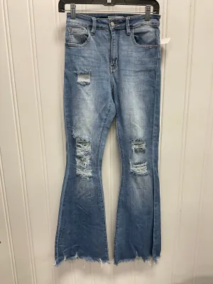 Jeans Flared By Kancan In Blue Denim, Size:0