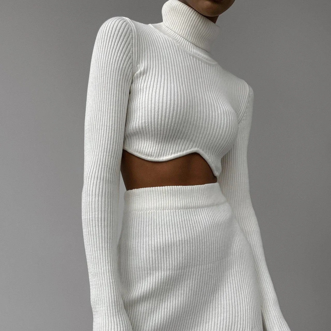 Luna Threaded Skirt Top Set