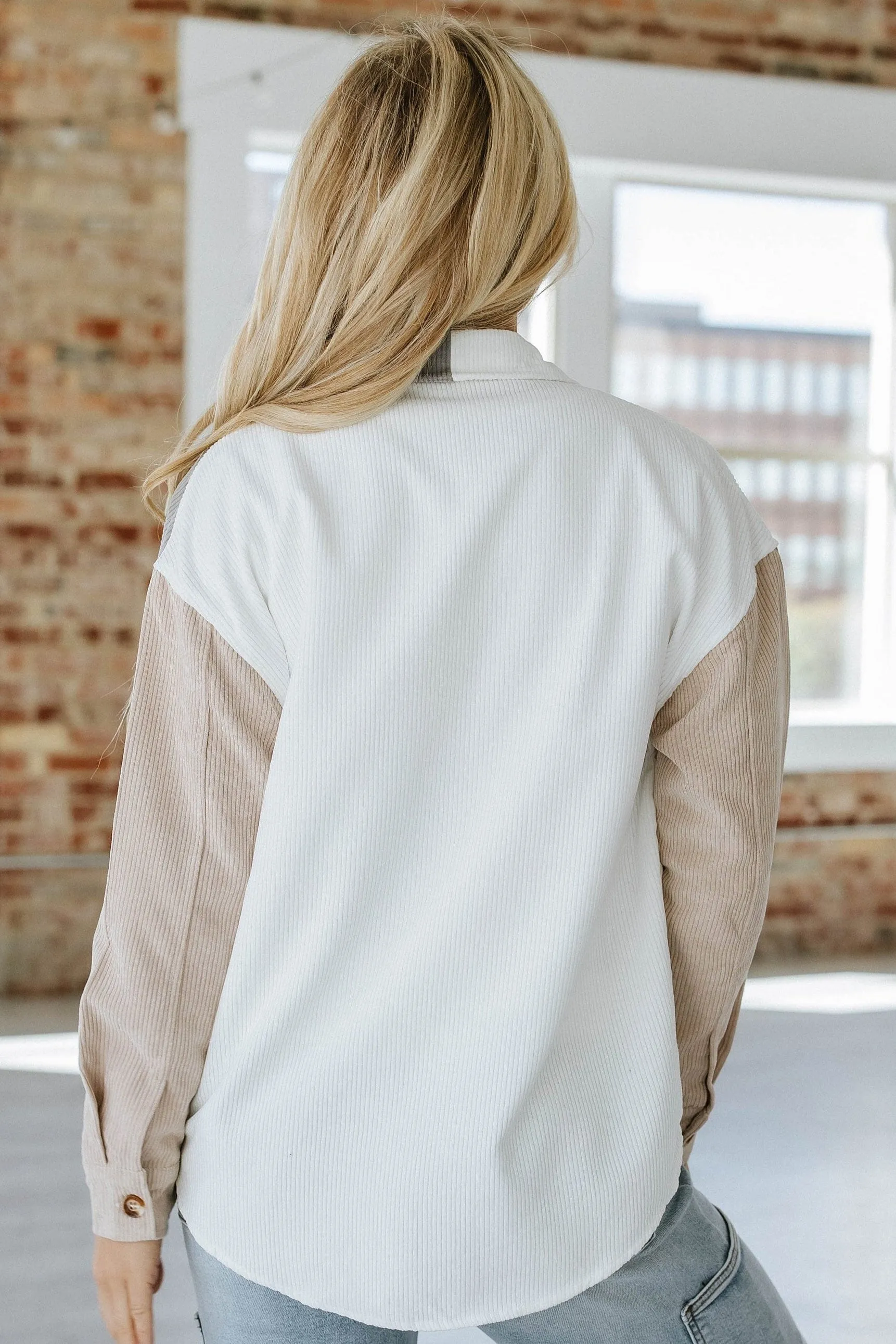 Matt Sequin Football Corduroy Shacket | DROP-SHIP