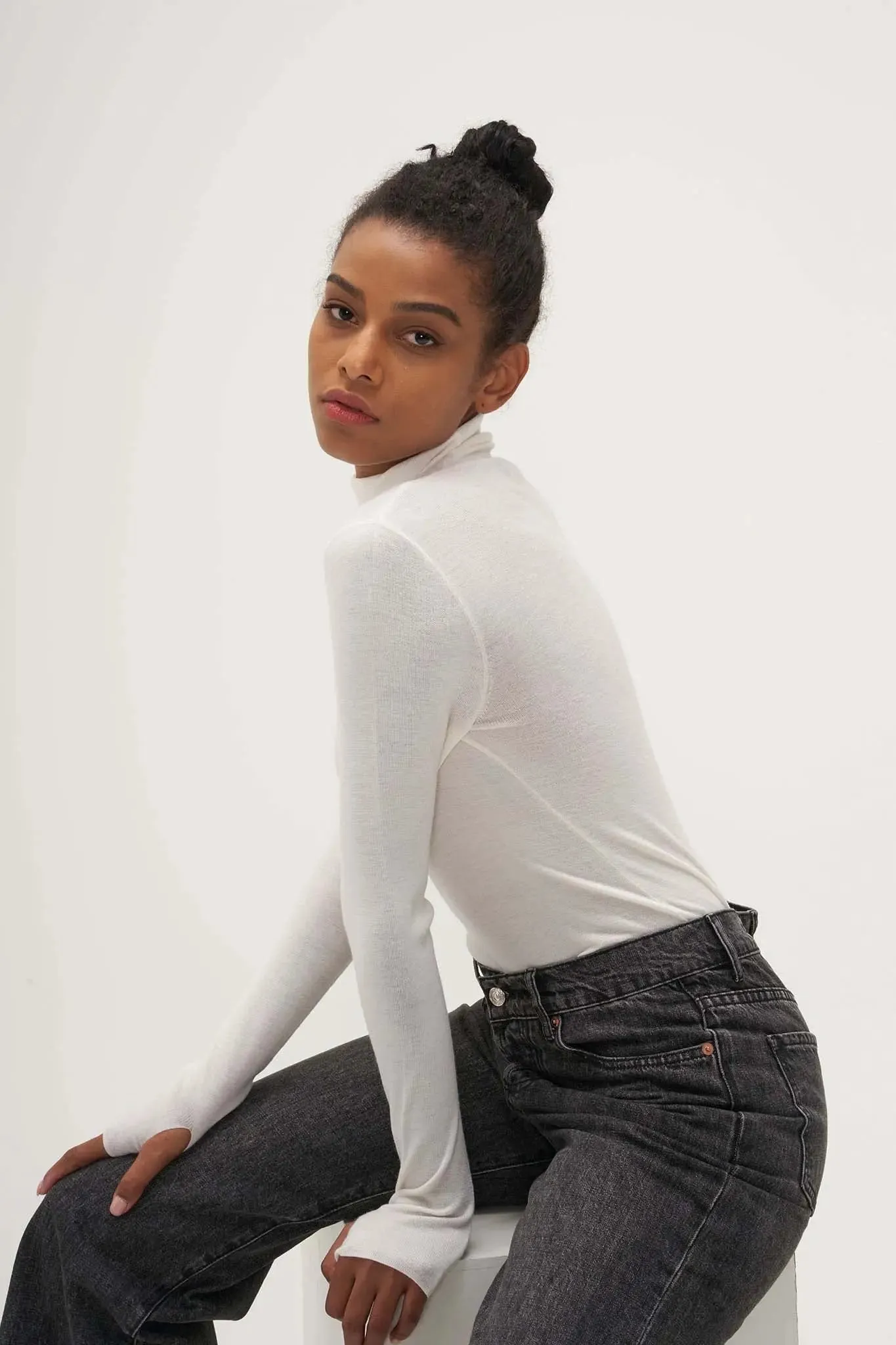 Merino Wool Turtleneck Sweater
