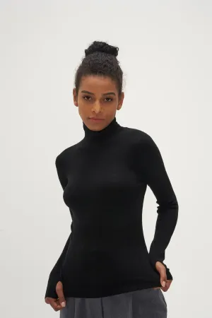 Merino Wool Turtleneck Sweater