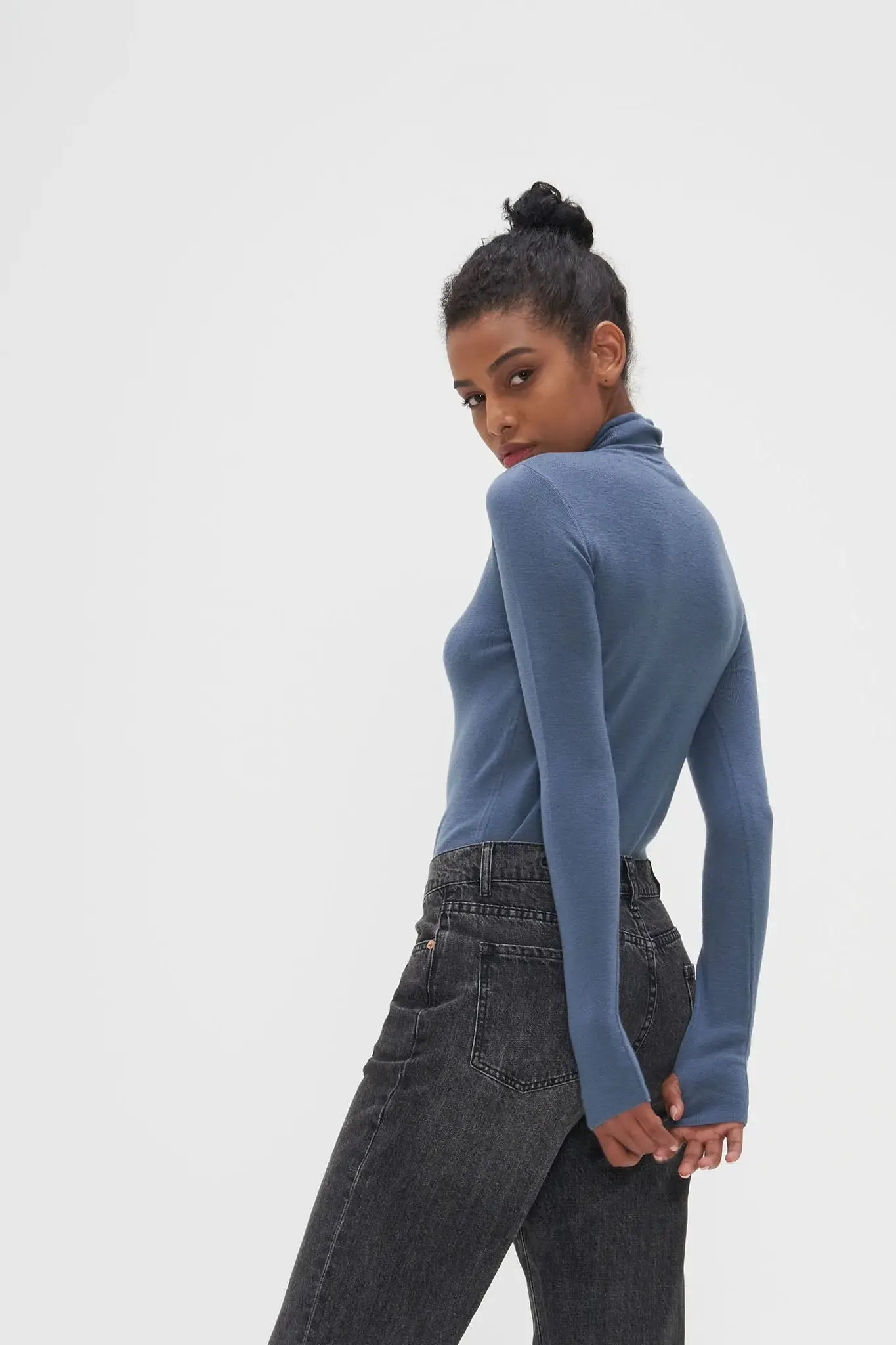 Merino Wool Turtleneck Sweater