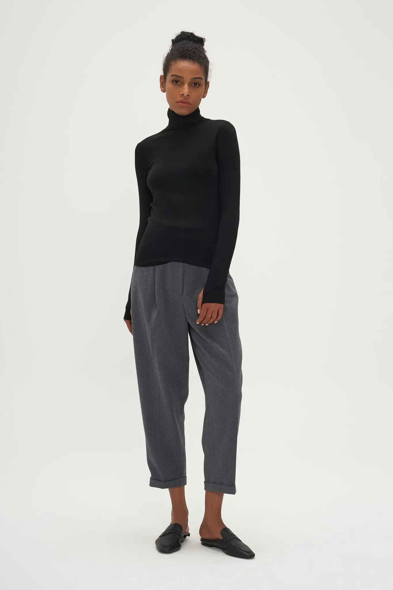 Merino Wool Turtleneck Sweater