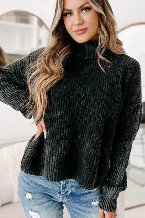 Okay With Me Turtleneck Sweater (Black)