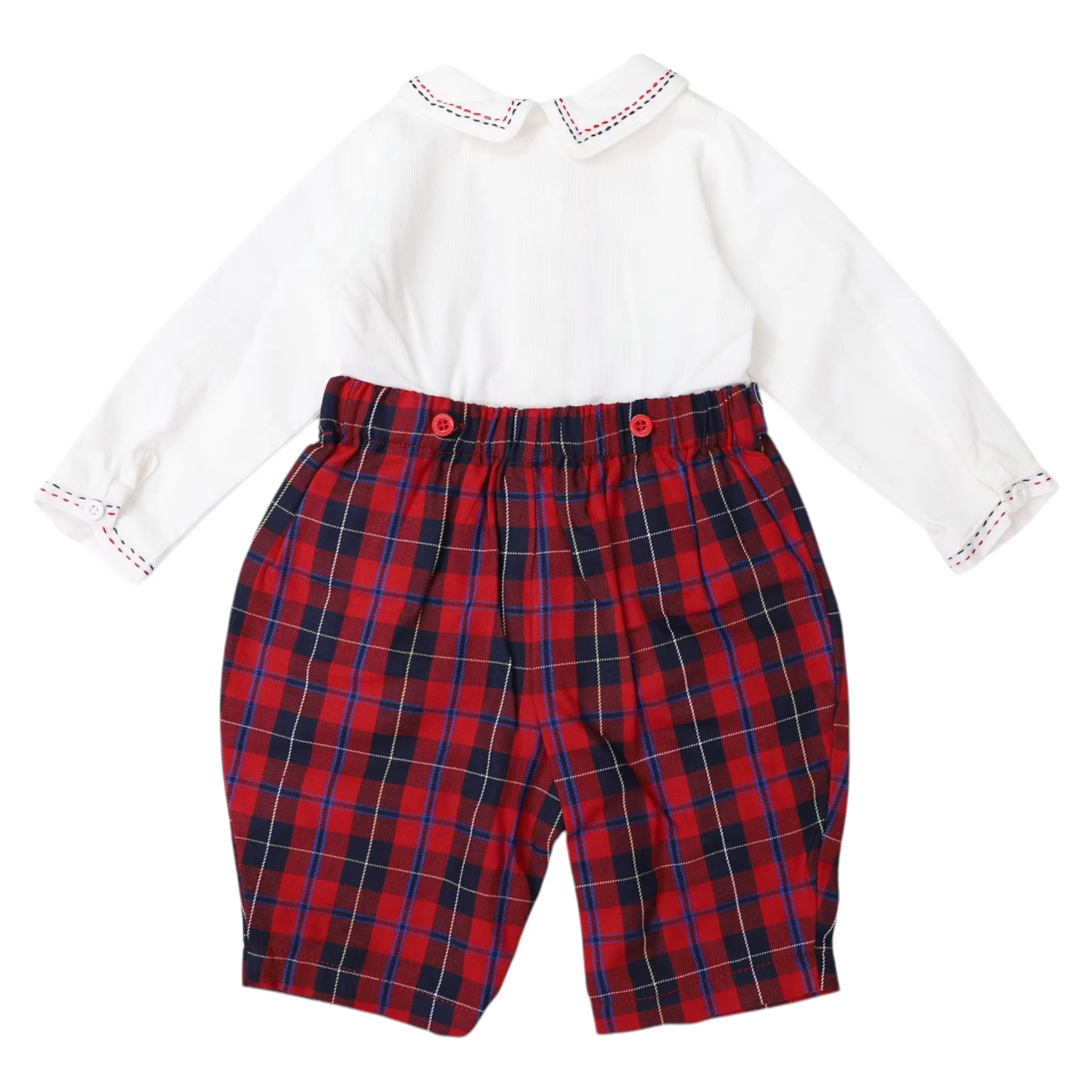 Plaid Shirt & Pant Set