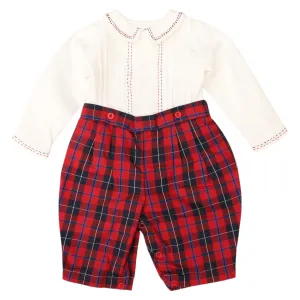 Plaid Shirt & Pant Set