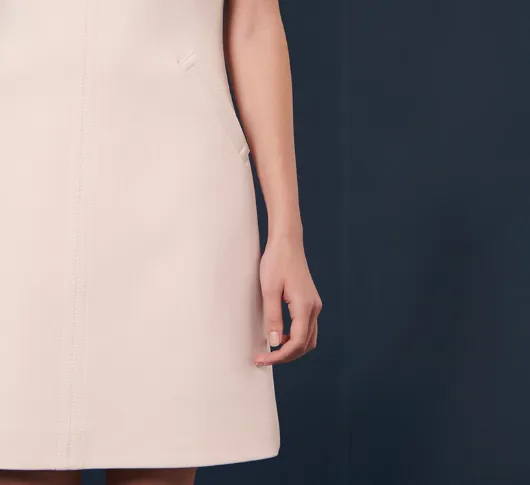 Tara Jarmon - Rehane Double Canvas Dress in Ecru