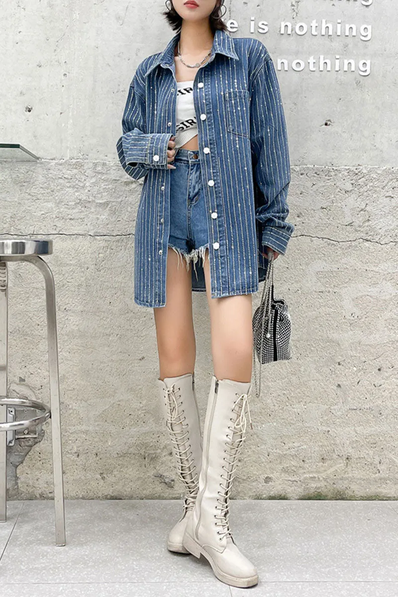TF741 Mid-length Denim Jacket
