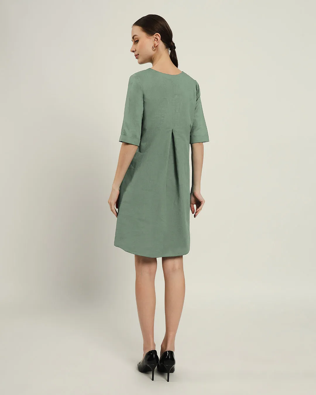 The Giza Mint Cotton Dress