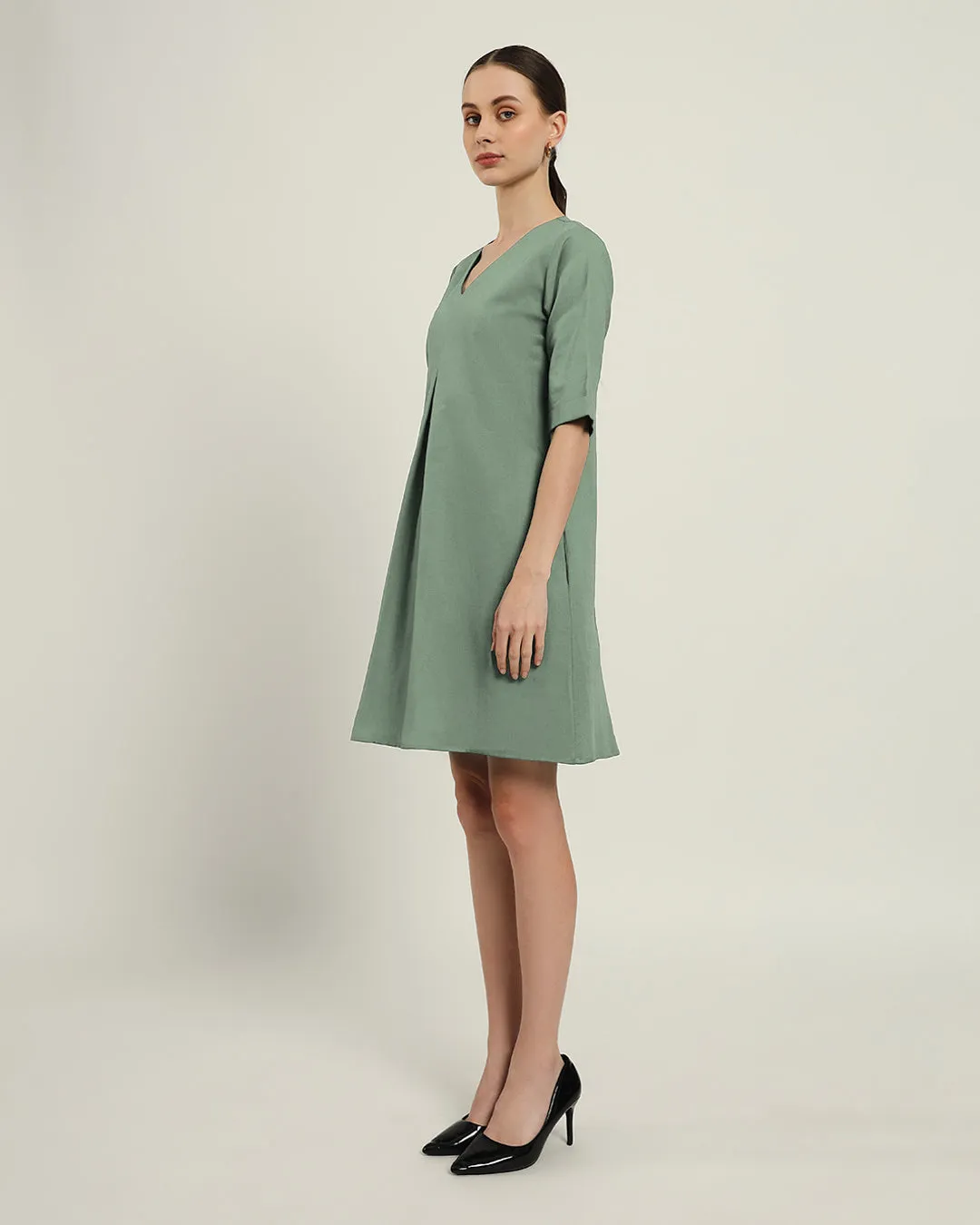 The Giza Mint Cotton Dress