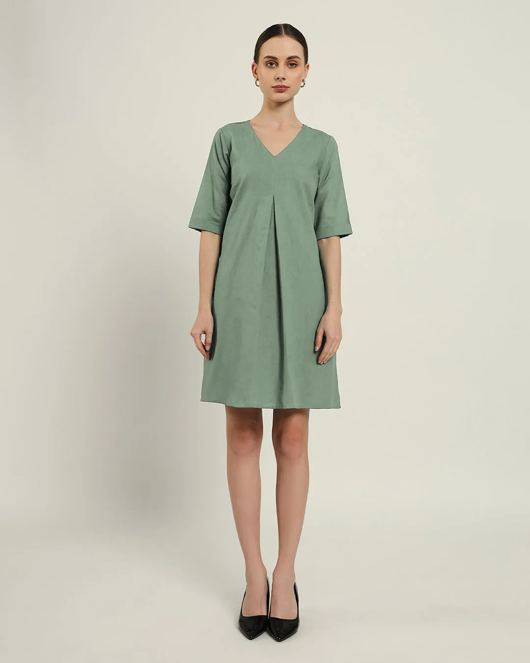 The Giza Mint Cotton Dress