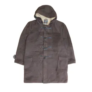 Vintage Gloverall Wool Duffle Coat Jacket Size 46 Brown Made England