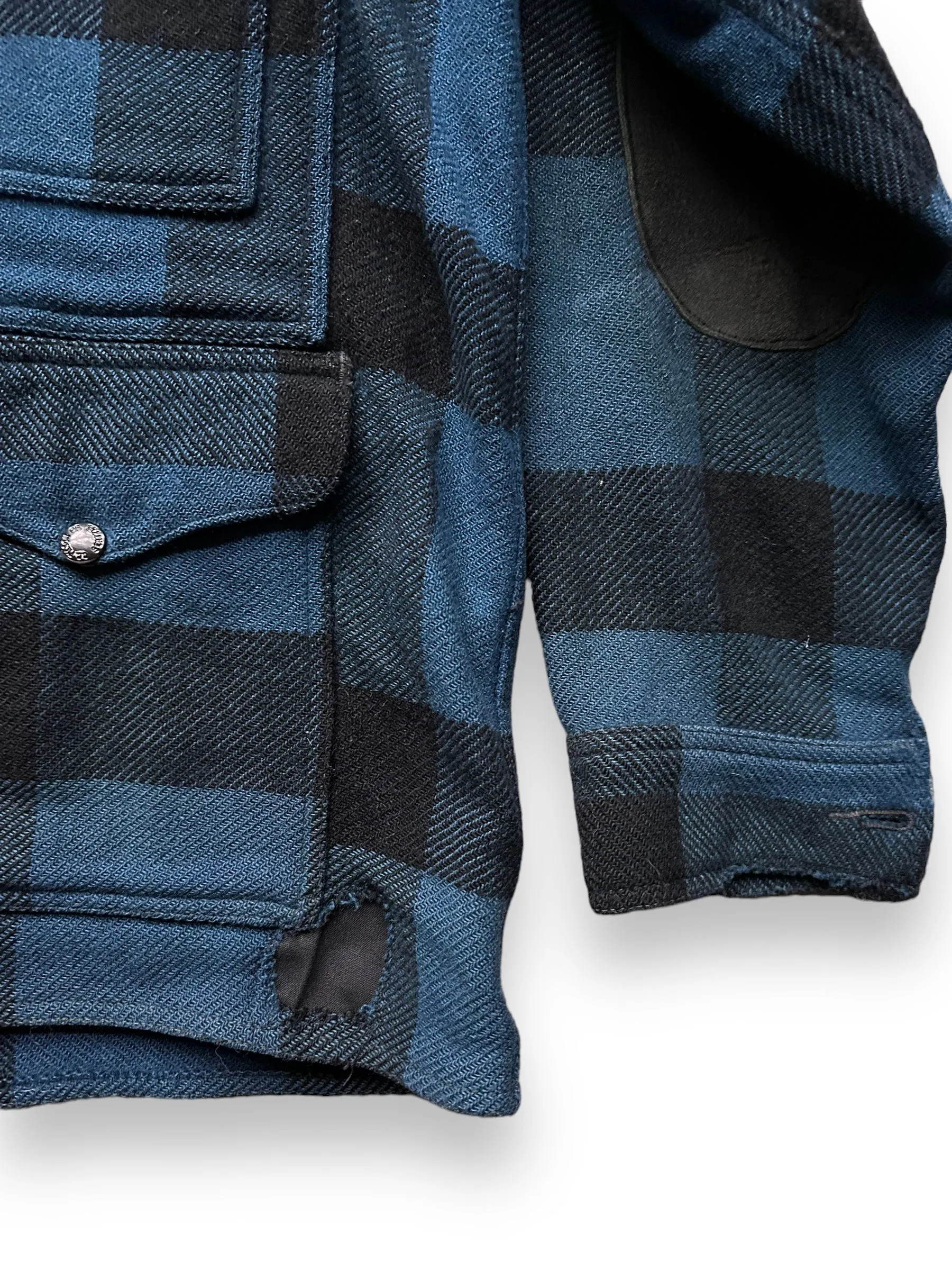 Vintage Union Made Filson Cobalt Blue & Black All Use Coat SZ 46  |  Vintage Filson Workwear Seattle | Barn Owl Vintage Seattle