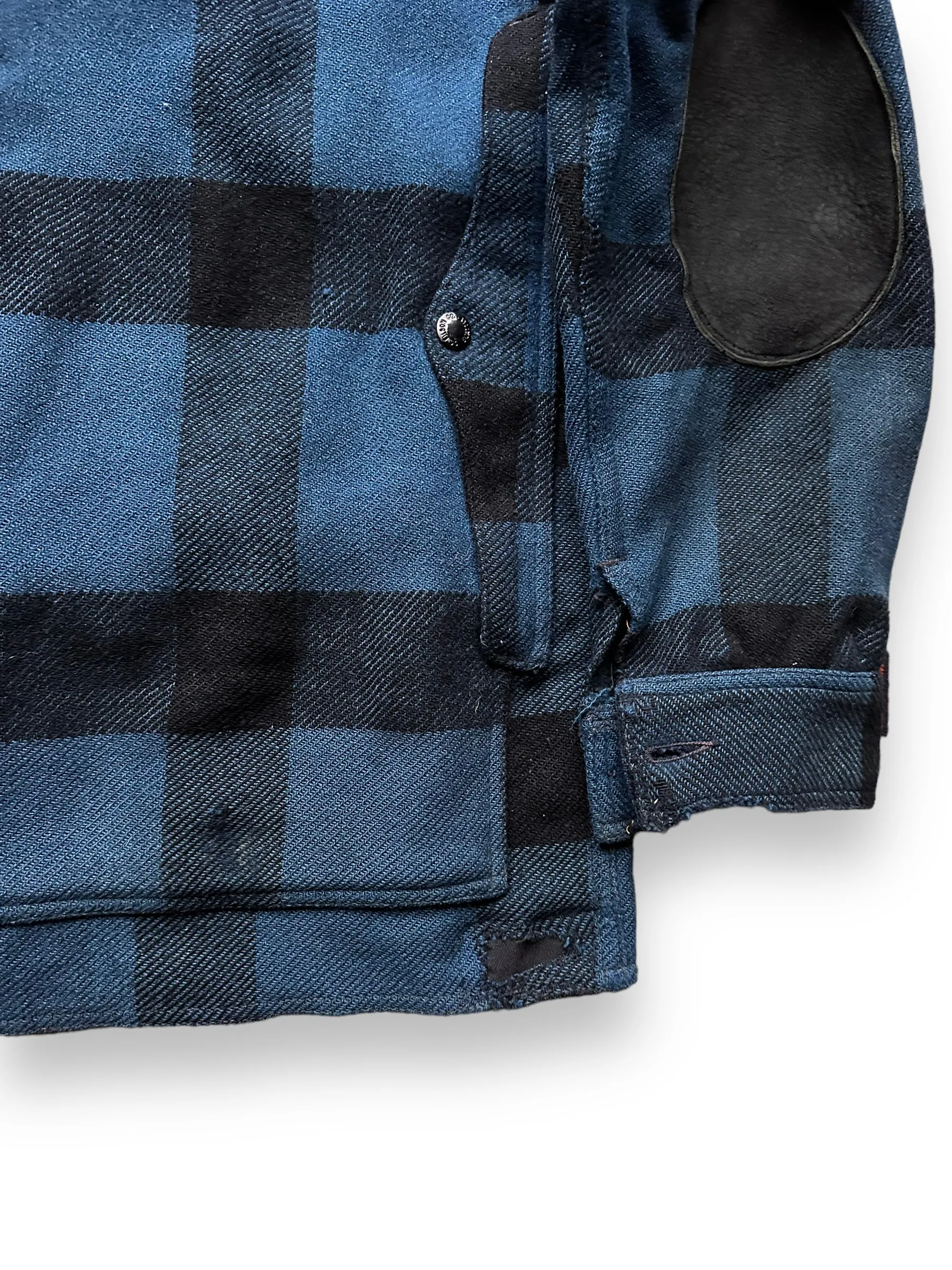 Vintage Union Made Filson Cobalt Blue & Black All Use Coat SZ 46  |  Vintage Filson Workwear Seattle | Barn Owl Vintage Seattle
