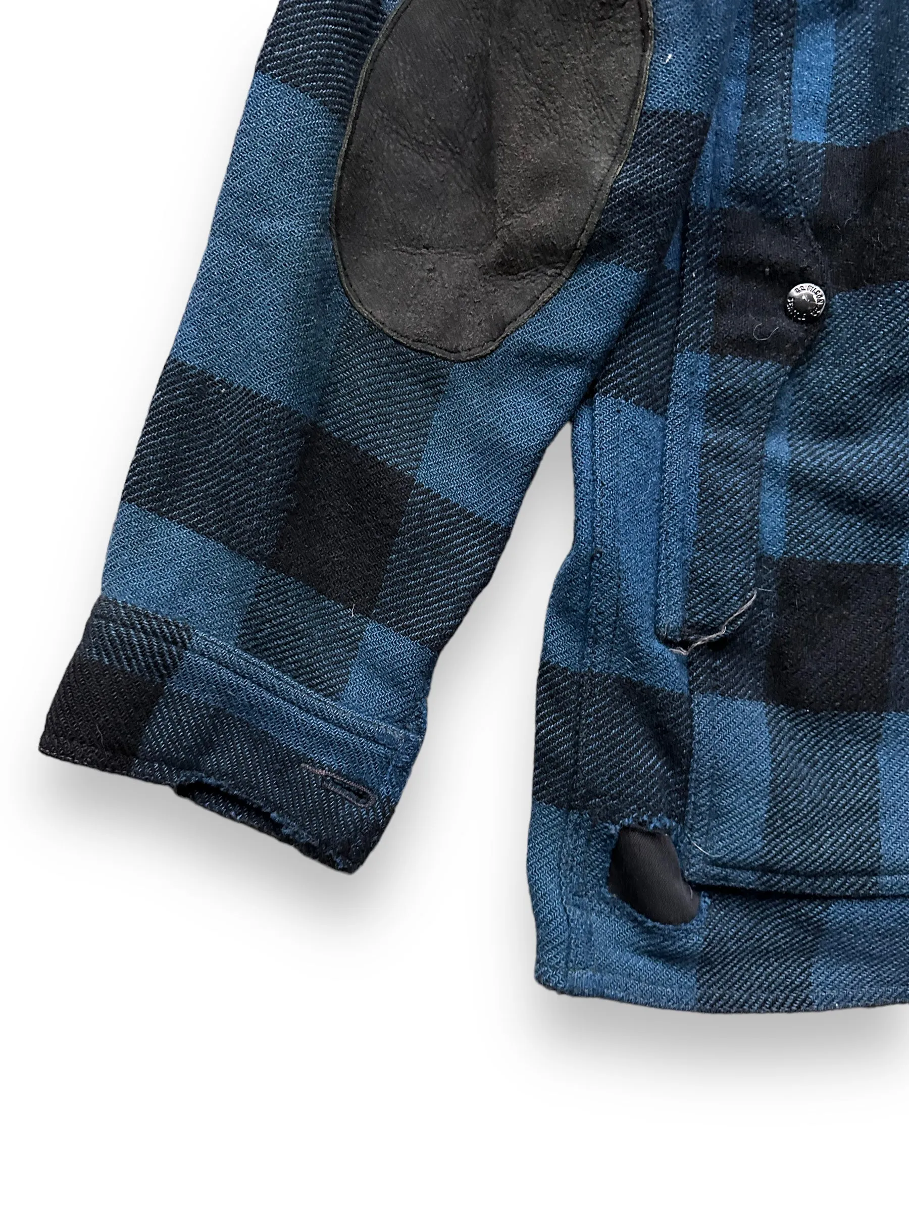 Vintage Union Made Filson Cobalt Blue & Black All Use Coat SZ 46  |  Vintage Filson Workwear Seattle | Barn Owl Vintage Seattle