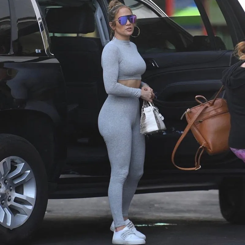 Women turtleneck tracksuit Set