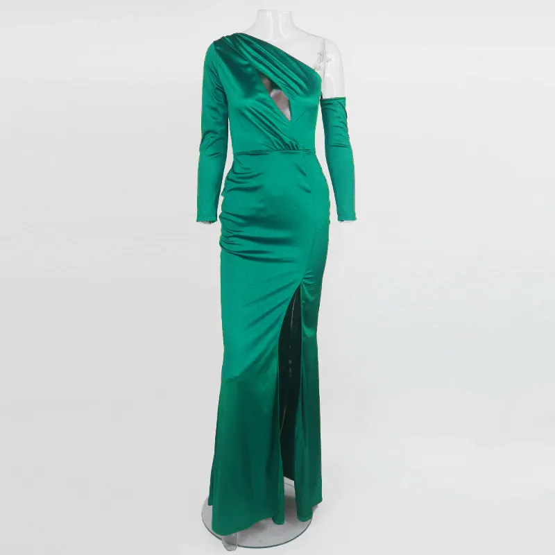 Women's Autumn Asymmetrical Sheath Long Dress