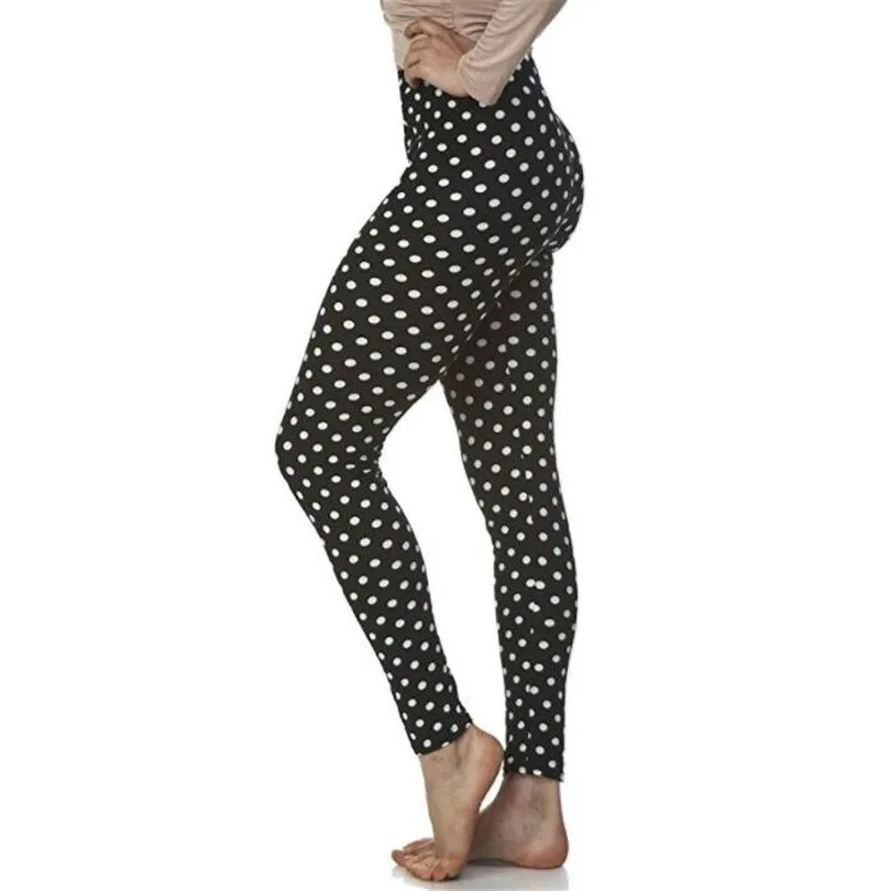 Women's Summer Casual Polyester High-Waist Leggings With Print