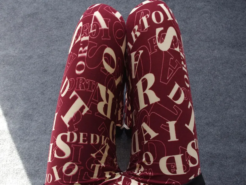 Women's Summer Casual Polyester High-Waist Leggings With Print