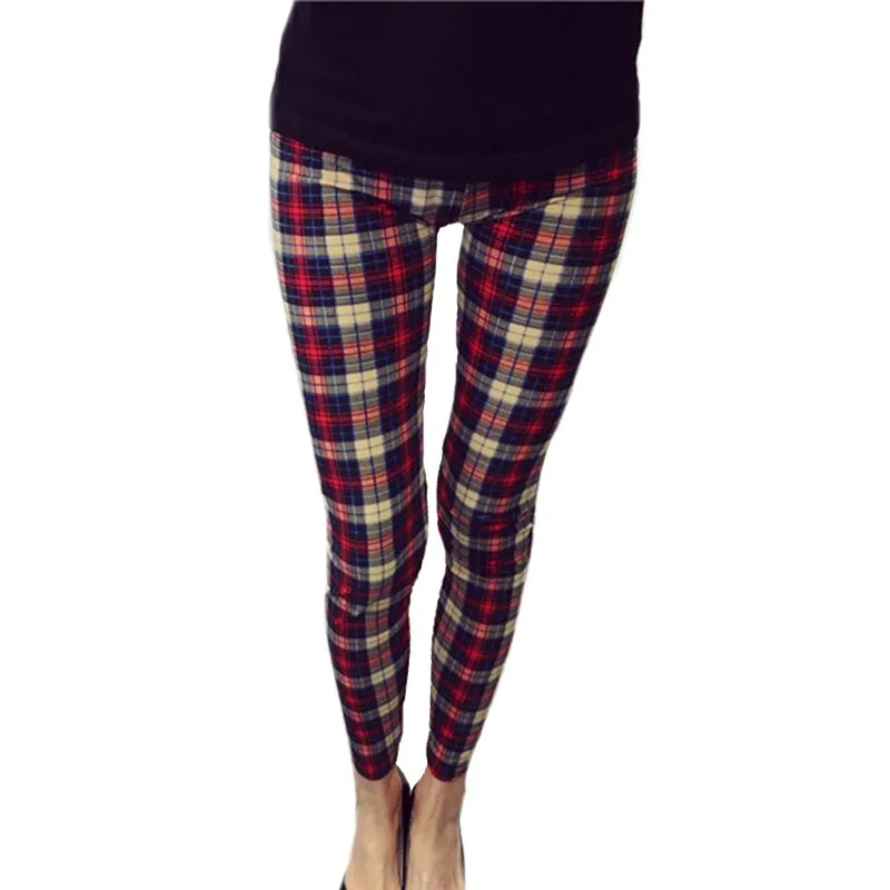 Women's Summer Casual Polyester High-Waist Leggings With Print