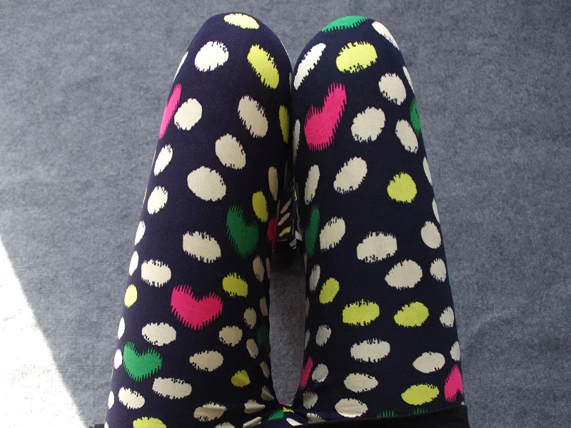 Women's Summer Casual Polyester High-Waist Leggings With Print