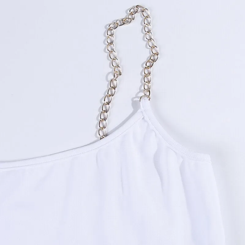 Women's Summer Sleeveless Solid Slim Dress