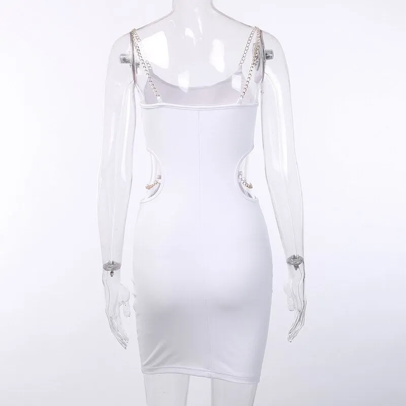 Women's Summer Sleeveless Solid Slim Dress