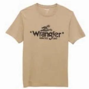 Wrangler Men's Regular Tee Spurs - Trench Coat Heather - 112361656