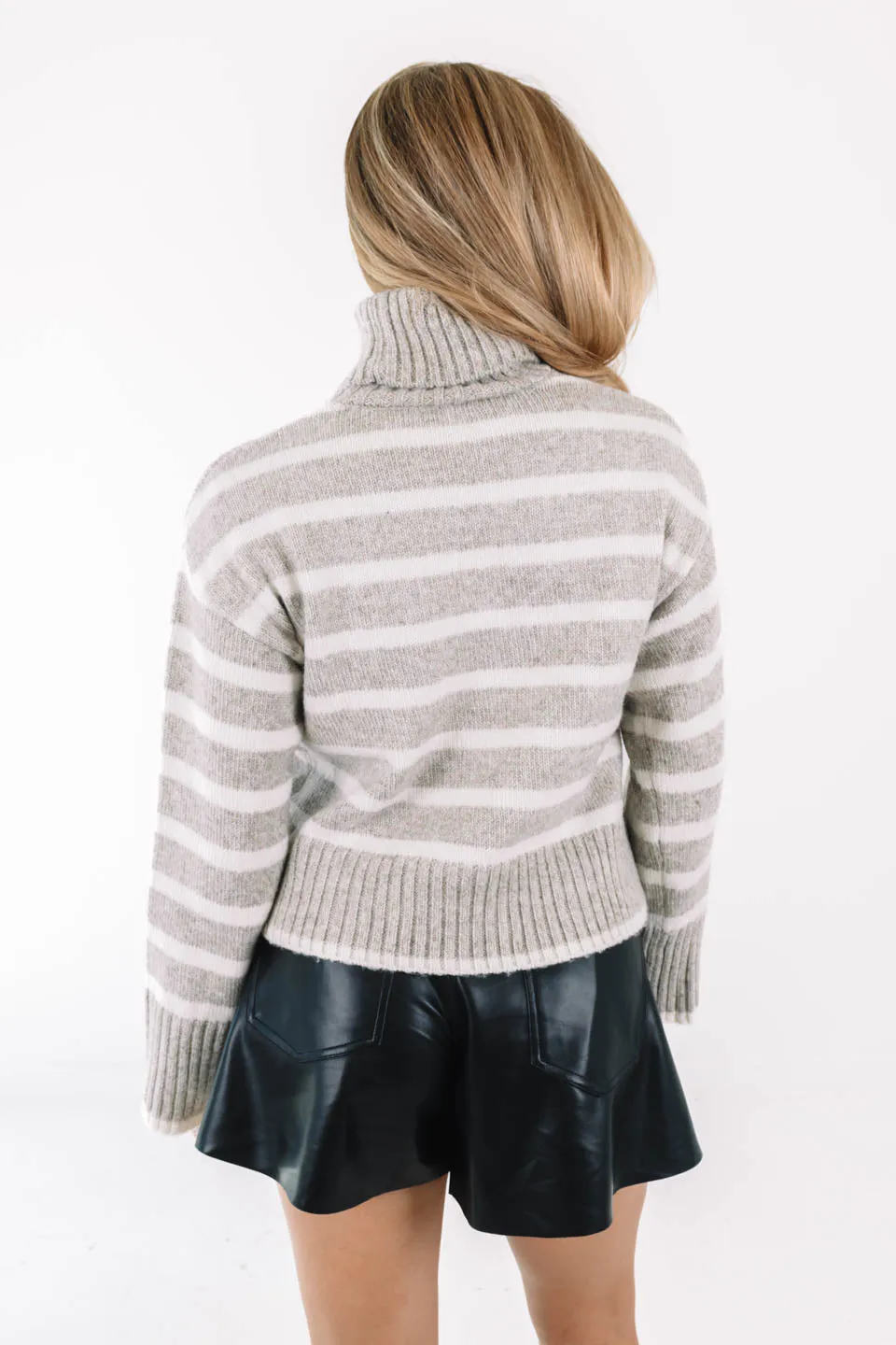 Z Supply Josephine Stripe Sweater - Heather Taupe