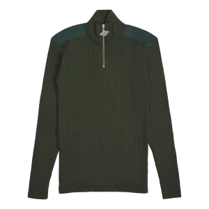 Zip Turtleneck Army Green